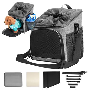 Фаркоп для велосипеда YRTUOP для собак | Транспортна сумка з аксесуарами, дихаюча, для відпочинку на пляжі, походах у гори та кемпінгу