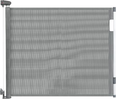Захисний бар'єр для дитячих воріт Treppenschutzgitter, розтягуваний 0-180 см, сірий, 86x180 см
