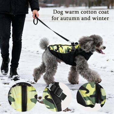 Водонепроникний зимовий одяг для собак – теплий набір для хатніх улюбленців | Зимовий одяг для собак маленьких, середніх та великих порід, для прогулянок у снігу, тренувань та повсякденного використання