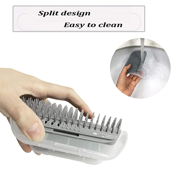 Набір гребінців для котів 2 шт. для грумінгу та масажу (коротко-, довгошерсті)