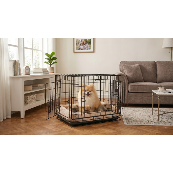 Металева клітка для малих собак Be-Active.pl, 44 x 61,5 x 52 см