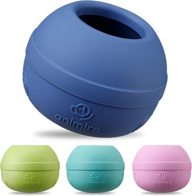 Інтерактивна іграшка-заспокійник для собак, з можливістю заповнення, для тривалої розваги, морозостійка, безпечна для здоров'я (блакитно-зелений)