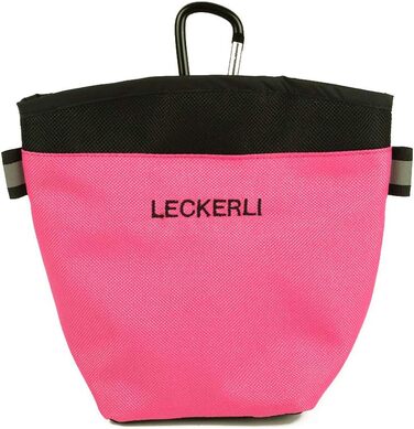 Сумка для корму та ласощів для собак з магнітним закриттям та відділенням для відходів, рожева версія