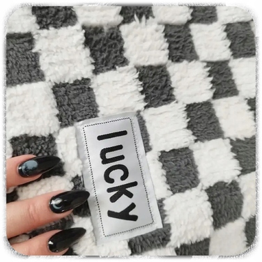 Плюшеве ліжко-шахівниця для котів з тунелем 2в1, сіре, розмір XL 86x70x26 см