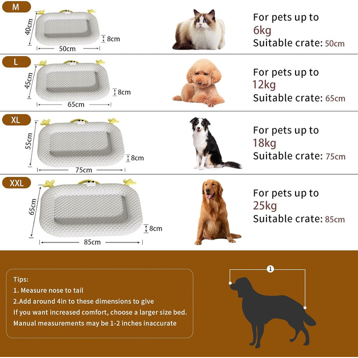 Охолоджуючий лежак для собак Marchul, літня килимкова підстилка для котів, підстилка для домашніх тварин для котів та собак, 75x55 см, лежак для вольєру з антиковзким дном, підстилка для сну домашніх тварин для дому та подорожей XL 55*75CM