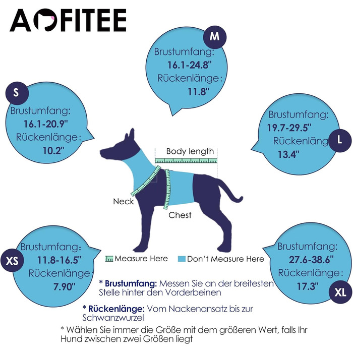 Спасальний жилет для собак AOFITEE, блакитний, з ручкою та світловідбиваючими смугами, XS