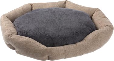 Крісло-ліжко для собак Octagon з знімним та пральним подушкою, бежеве