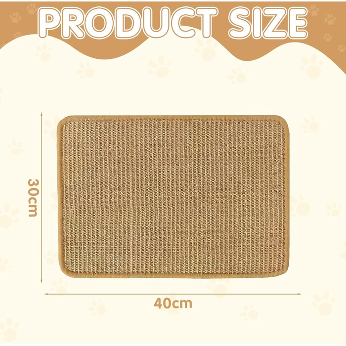 Котячий когтетоп: когтешкребок з сизалю, лежанка-софа, когтетоп-ліжко для котів, килимок для заточування кігтів, котячі меблі (велике ліжко), замінний килимок (маленький)