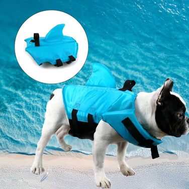 Жилет рятувальний для собак, Paddelvogel, великий розмір XXL, блакитний, з регулюванням