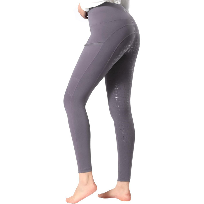 Спортивні штани для верхової їзди Harrison Howard з силіконовим зчепленням, висока талія, легінси для жінок (XS, Comet)