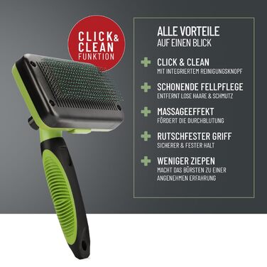 Буршляк для собак та котів ReaVET - самоочисна щітка для вичісування шерсті, для довгошерстих тварин