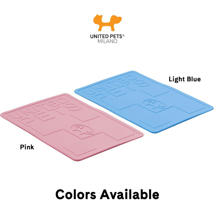 Підкладка під миску для собак та котів Mustafà Design, Італія, M, сіро-рожева (світло-сіра, світло-рожева)