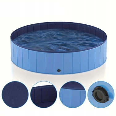 Складальний басейн для собак та дітей 160 см — без надування, літній варіант B03