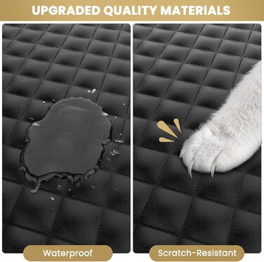 Захист для багажника автомобіля для собак, XL, чорний. Водонепроникний килимок-органайзер для собак, сумісний з SUV, седаном та фургоном