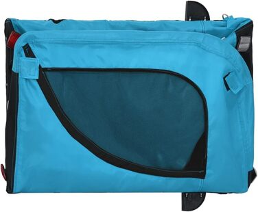 Причіп для велосипеда Gecheer для собак та інших домашніх тварин, блакитно-чорний (125 x 63 x 66 см)