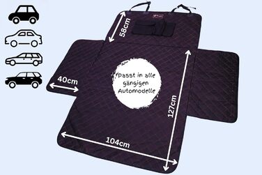 Захист для багажника з захистом краю вантажного отвору foryou® + килимок для собак - універсальний захист багажника для собак, водовідштовхувальний, стійкий до подряпин, преміум якість, Made in Germany