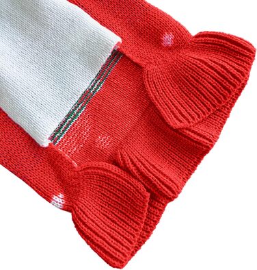 Пуловер для собак CHBORCHICEN, класичний в'язаний пуловер з коміром-стійкою, зимовий, теплий, для цуценят, милий пуловер з малюнком 'Полуниця' та 'Серце', червоний, розмір M