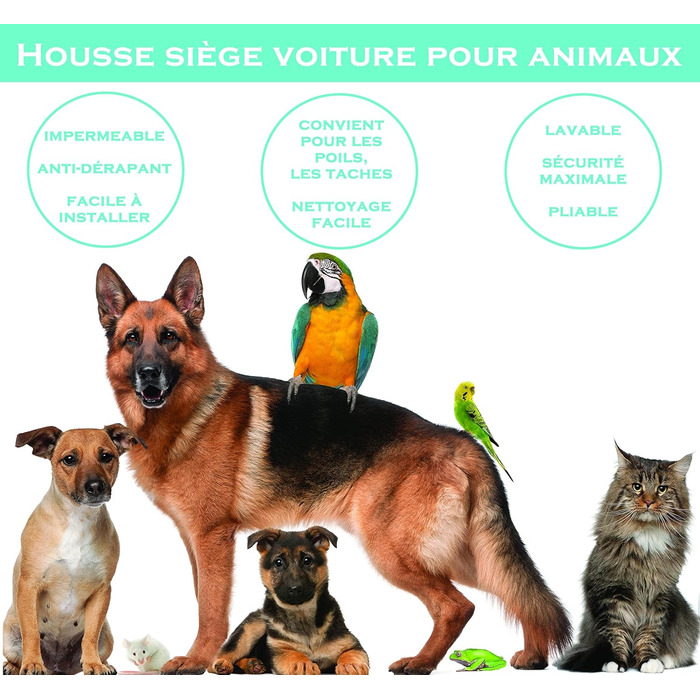 Чохол на автокрісло для собак PARENCE. - захисна килимок для тварин, водовідштовхувальний, захищає від бруду, шерсті та іншого сміття