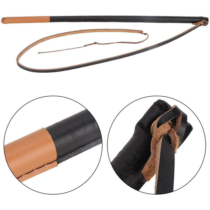 Навчальний жезл для собак, шкіряна петелька для дресирування середніх порід, випадковий колір