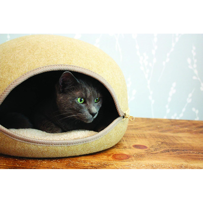 Лежак для котів Happypet Oslo Pod, пісочний, преміум
