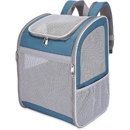 Рюкзак-переноска для собак та котів ALLSOPETS, зелений, з ременем безпеки та світловідбиваючими елементами