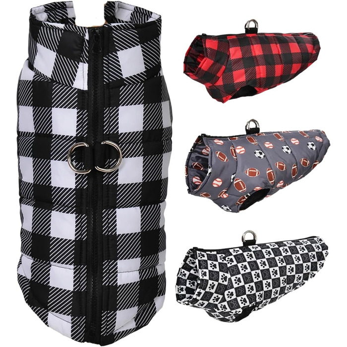 Зимова куртка для собак та котів, вітро- та водонепроникна, тепла жилетка для малих та середніх порід, для французького бульдога, бургунді, розмір S