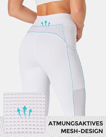 Легінси для верхової їзди для дівчаток FitT4 з силіконовими накладками, дихаючі та еластичні, для верхової школи та їзди на велосипеді (білий, S)