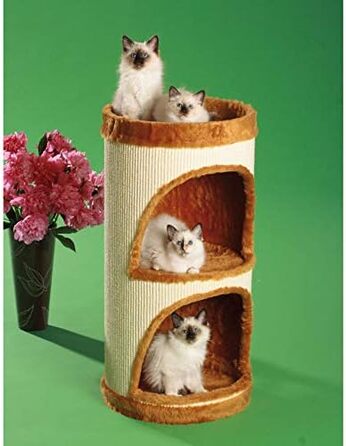 Дім для кота CLEVERCAT Тоскана з міцного сизалю, великі отвори, різні кольори, Made in Germany