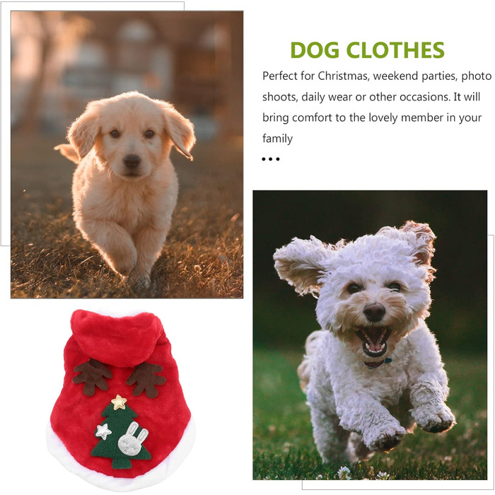 Костюм для собаки/кішки Holibanna на Новий Рік: теплий зимовий костюм (M)