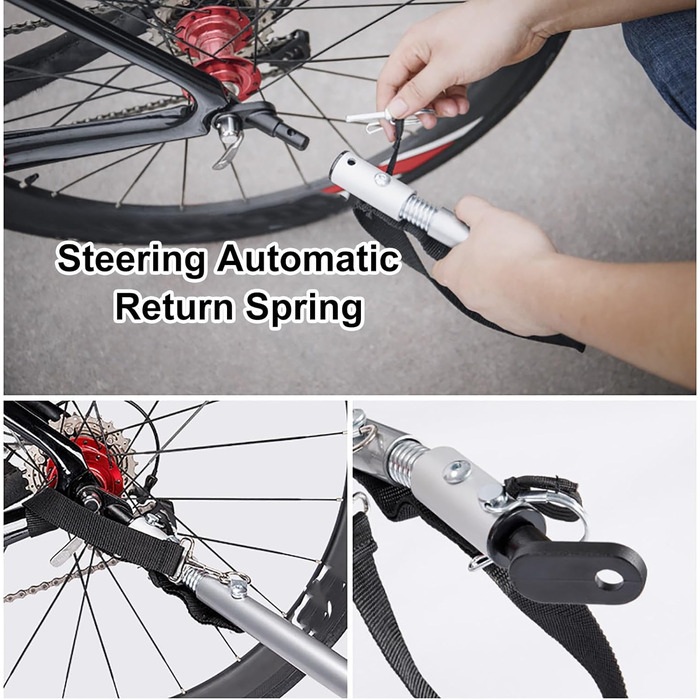 Складаний вантажний причіп для велосипеда: кемпінг, відпочинок, для собак, з відбивачами, легко кріпиться, блакитний