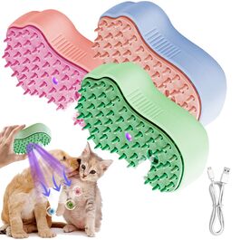 Щітка для котів та собак з водою, самоочисна, для короткої та довгої шерсті, видаляє шерсть, масаж, догляд (рожева, блакитна, зелена)