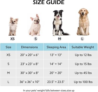 Кругле ортопедичне ліжко для собак JOEJOY Donut, чорний колір, розмір L (36x36x10 см)