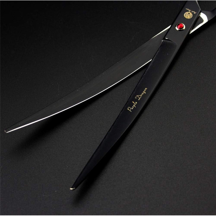 Професійна шерсть для собак Purple Dragon 9.1 дюйма з двома хвостами, для лівш та правш (чорний)