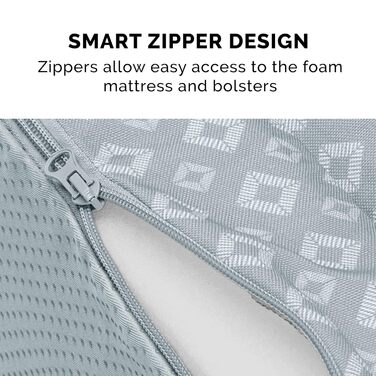 Кішечка Furhaven Trail Pup: зручне подорожнє ліжко для собак маленьких порід, з сумкою, водостійке, компактне, розмір S (76x51x15 см)