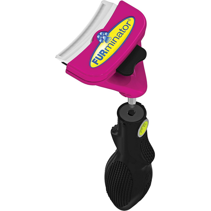 FURminator FURflex, щітка для догляду за великими котами, інструмент для видалення підшерстка, розмір L (з іграшкою для видалення шерсті)