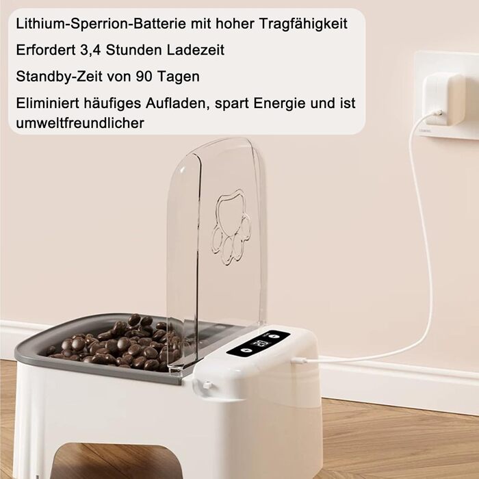 Автоматичний годівник для котів та собак Frienhund з таймером, велика ємність