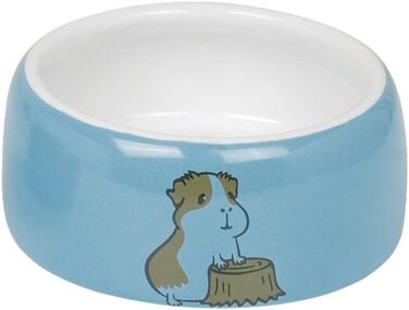 Миска для корму Nobby Nager Keramik, кераміка, блакитна, Ø 12 см, 0,25 л