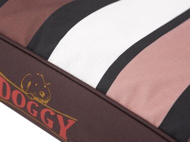 Крісло-ліжко для собак, лежанка для тварин, лежанка для собак, м'яка, коричнева в смужку, 80 x 55 см