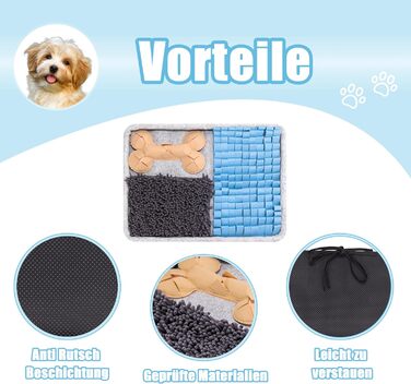 Килимок для носа собак BarkBuddies 60x44 см, іграшка-головоломка, міцний, для розваги та тренування