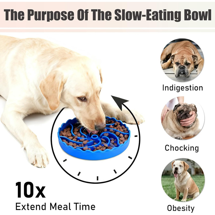 Набір мисок протиковзаючих для собак та котів, силіконові, slow feeder з присосками, неслизькі, легкі в очищенні, для цуценят, маленьких та середніх собак