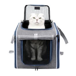 Транспортування собак на велосипеді Fierudeng: переносна, дихаюча сумка-кошик для собак та котів. Безпечна сумка-переноска для велосипеда для прогулянок, подорожей та активного відпочинку.