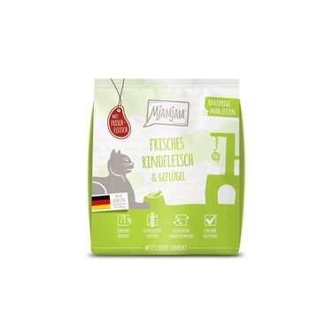 Сухий корм для котів MjAMjAM Premium з яловичиною, беззерновий, 1.5 кг