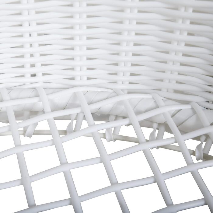 Крісло-ліжко для собак Greemotion з білого поліротангу з подушкою, 85 x 25 x 75 см