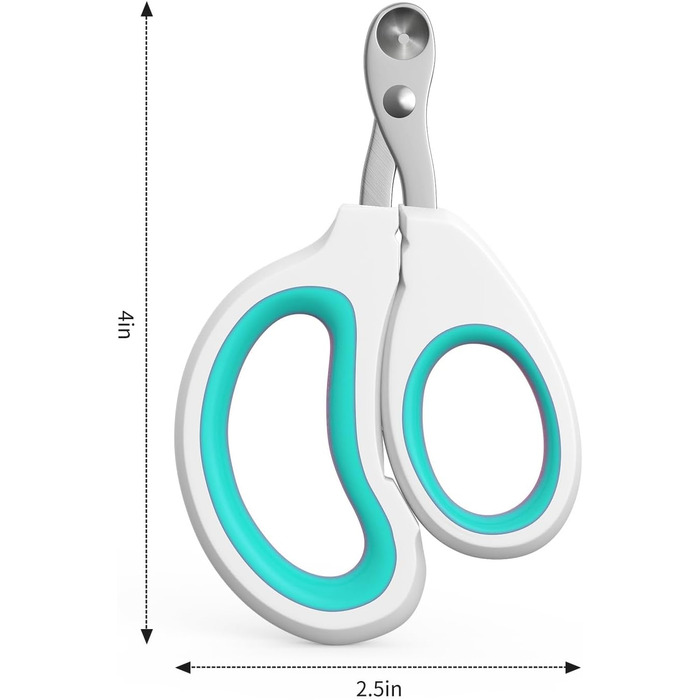 Ножиці для кігтів котів та дрібних тварин (зелені)