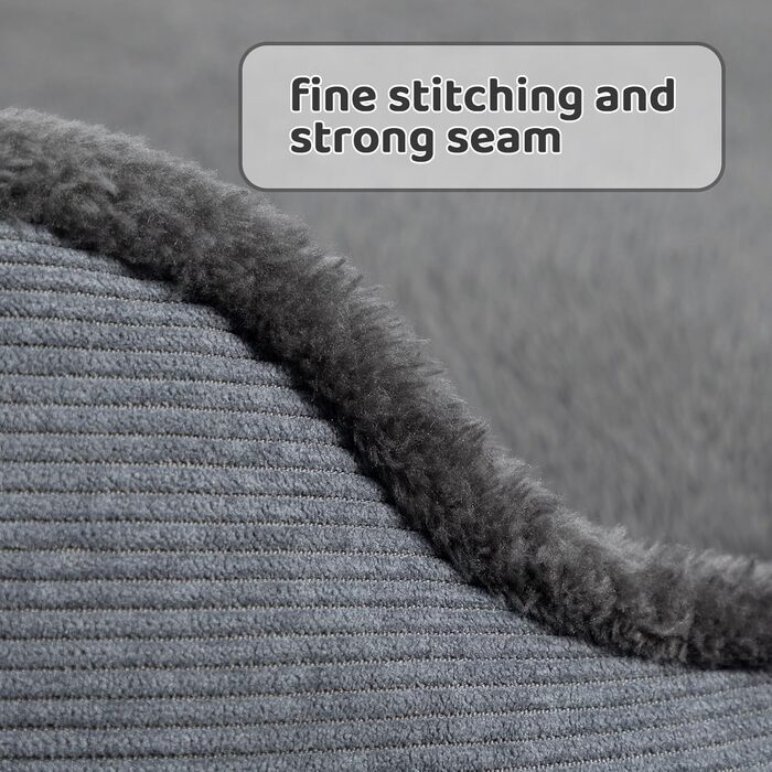 Крісло-гніздочко для котів та собак, м'яке ліжко для тварин, 55x50x15 см, темно-сірий