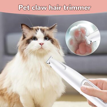 Машинка для стрижки кігтів собак Paw Trim Pro, вологостійка, з LED-підсвічуванням, USB-зарядка, професійна