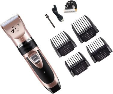 Електрична машинка для стрижки котів Supvox - набір для догляду за домашніми тваринами, рожеве золото