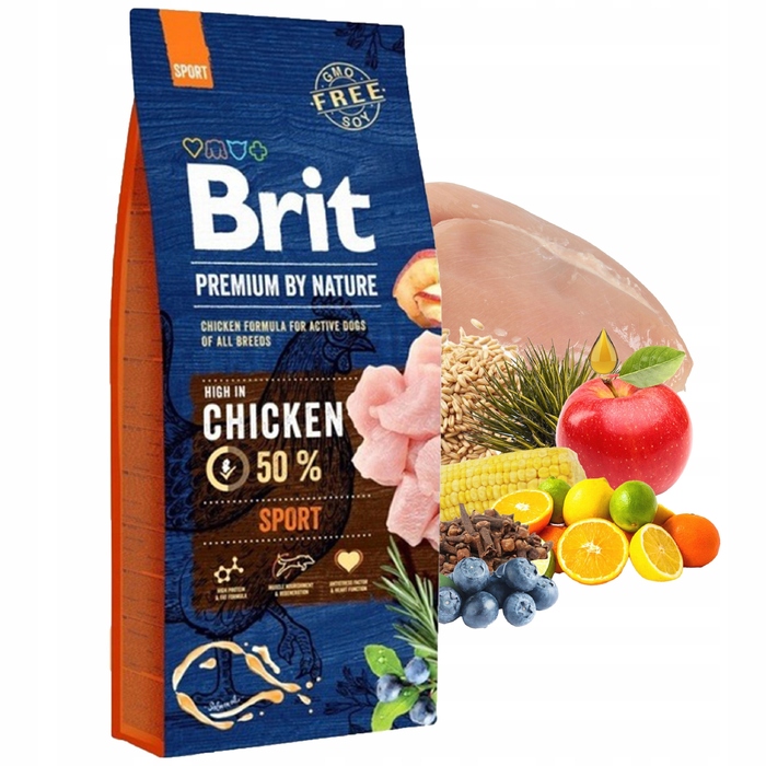 Сухий корм Brit для активних собак з куркою, 15 кг