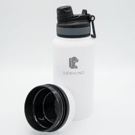 Термопляшка для собак Liebhund ThermoBott 700мл з мискою - ізольований нержавіючий сталь