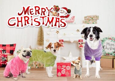 Піжама для собак, теплий зимовий светр, м'який велюр, для цуценят та собак середніх розмірів, котів, великих, зелений